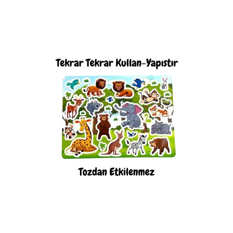 LİNO LS-302 TEKRAR TEKRAR KULLANILABİLEN STICKER - ANIMAL PARADISE