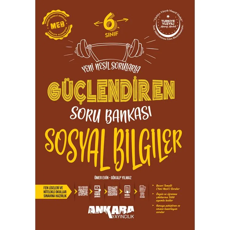 ANKARA YAYINLARI 6. SINIF SOSYAL BİLGİLER GÜÇLENDİREN SORU BANKASI