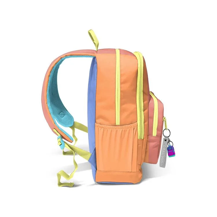 CORAL HIGH 23680 KIDS RENKLİ ÇİZGİLİ DÖRT BÖLMELİ SIRT ÇANTASI