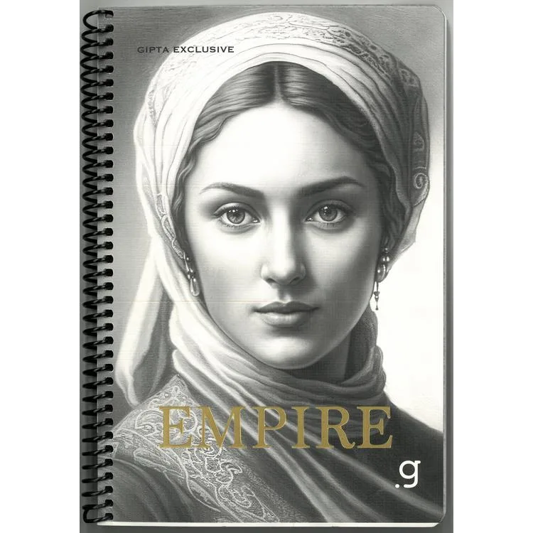 GIPTA EMPIRE SPİRALLİ LX KARTON KAPAK 17x24 80 YP. KARELİ DEFTER 8446 - TEKLİ