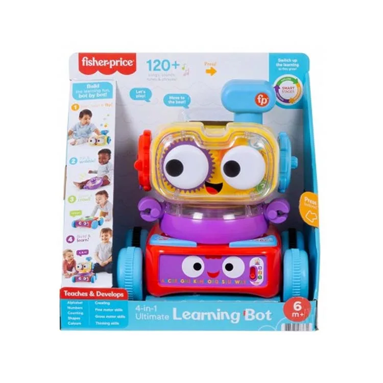 FISHER-PRICE 4'Ü 1 ARADA EĞLENCELİ ROBOT (TÜRKÇE-İNGİLİZCE) MTL-HCK43