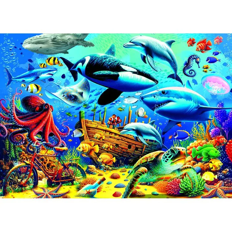 KS GAMES 19255 UNDER SEA WORLD 34x48cm YAPBOZ/PUZZLE 300 PARÇA