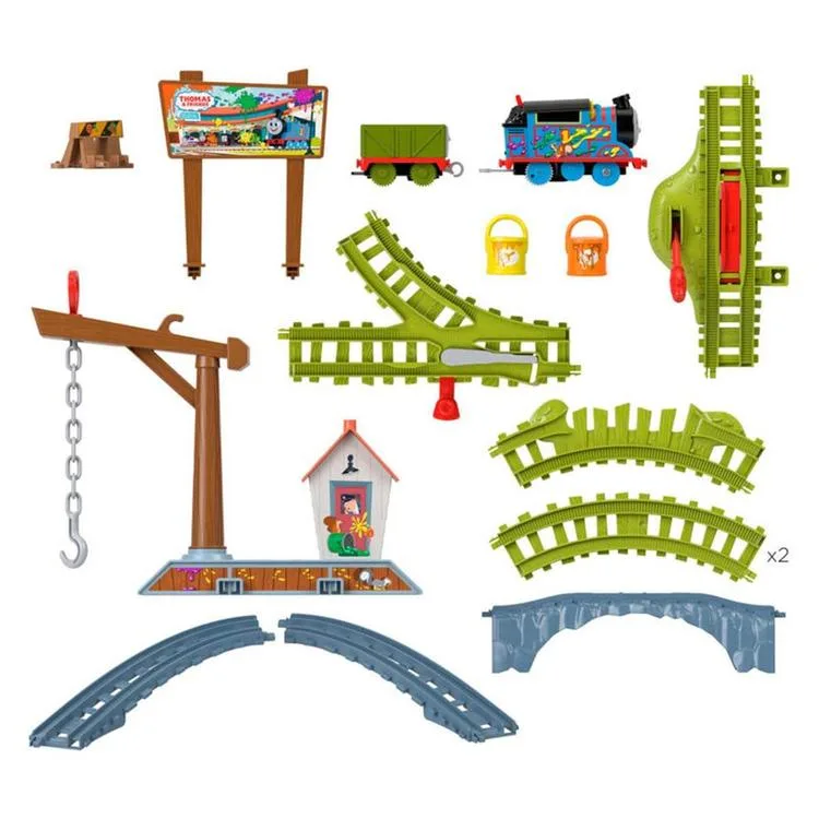 FISHER PRICE F963/ HTN34 THOMAS VE ARKADAŞLARI BOYA TESLİMATI TREN SETİ 3+