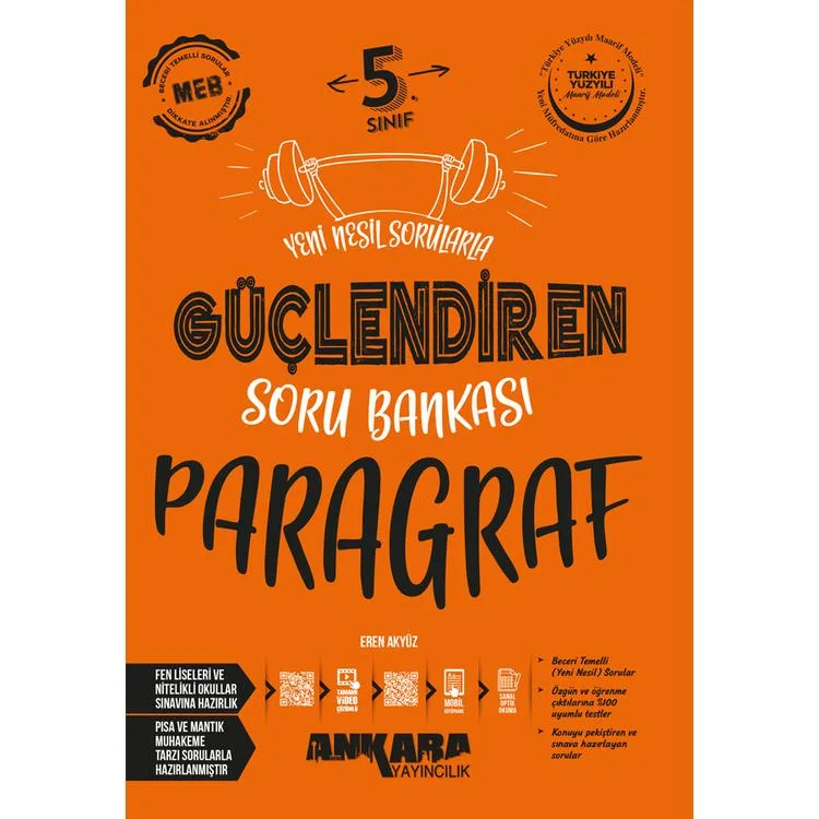 ANKARA 5.SINIF GÜÇLENDİREN PARAGRAF SORU BANKASI