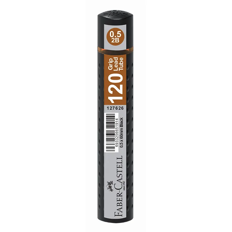 FABER CASTELL 120'Lİ MİN 0.5 2B 60mm UÇ SİYAH TÜP -127626