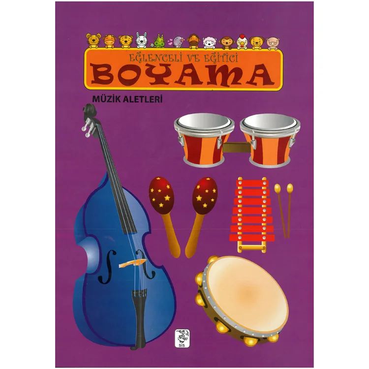 EĞLENCELİ VE EĞİTİCİ BOYAMA KİTABI - MÜZİK ALETLERİ
