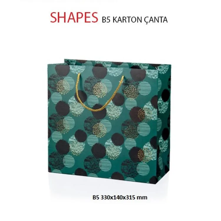 GIPTA B5 SHAPES HEDİYELİK KARTON ÇANTA BG2634
