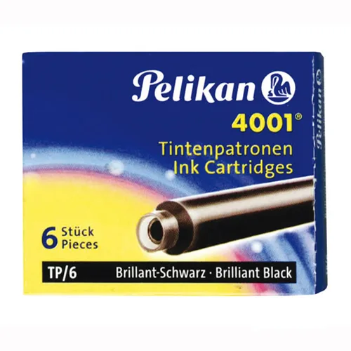 PELİKAN 4001 DOLMAKALEM KARTUŞU 6'LI MAVİ