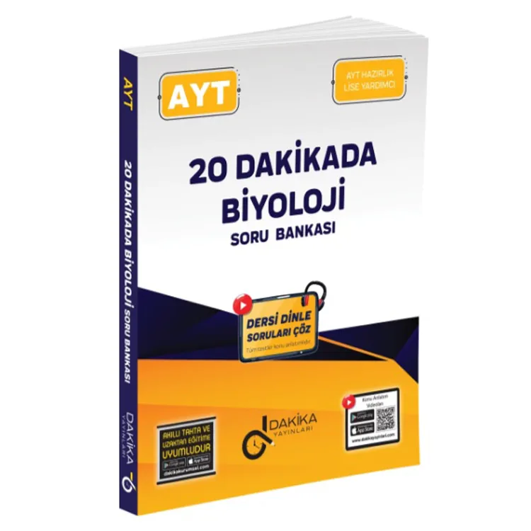 DAKİKA AYT 20 DAKİKADA BİYOLOJİ SORU BANKASI