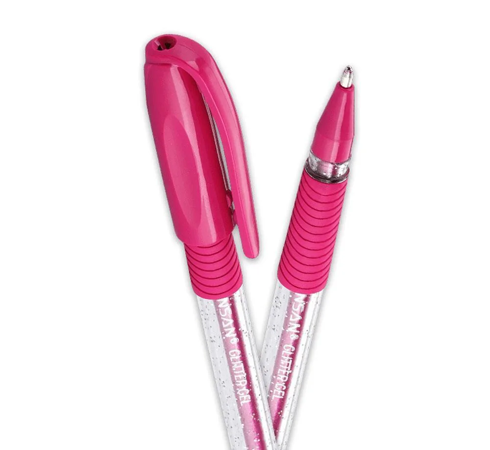 PENSAN GLITTER SİMLİ JEL KALEM PEMBE