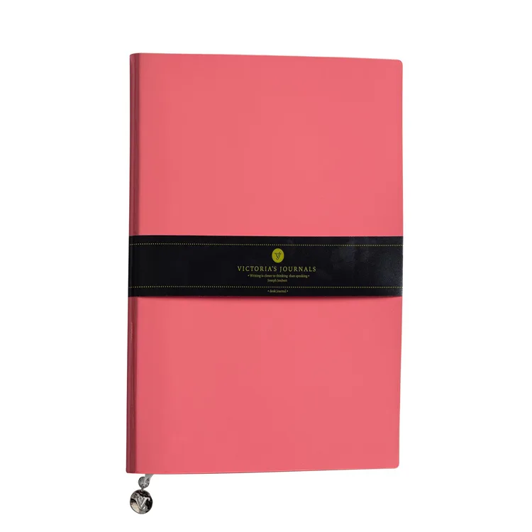 VICTORIA'S JOURNALS 1076 SMYTH RUGAN ESNEK KAPAK 14.8x21cm 80gr. 96YP. ÇİZGİLİ DEFTER MERCAN