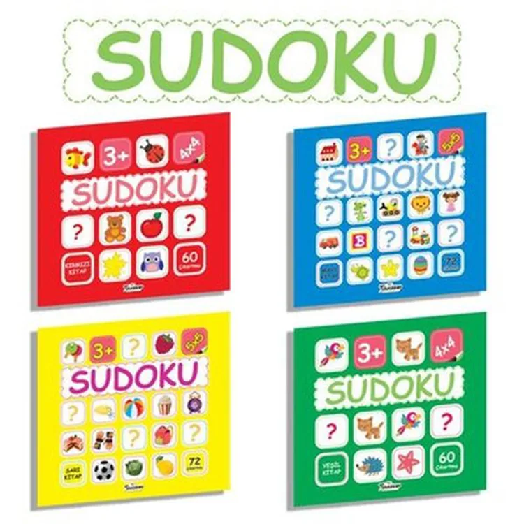 ÇOCUKLAR İÇİN SUDOKU SETİ- 4 KİTAP TAKIM