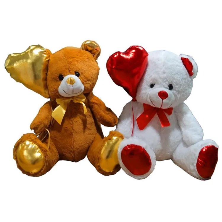 HALLEY PL62502 PARLAK BALONLU AYI PELUŞ 40 CM