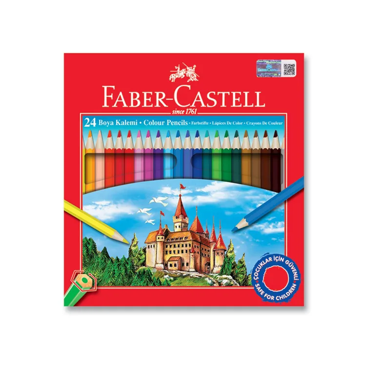 FABER CASTELL REDLINE TAM BOY 24'LÜ KURU BOYA KALEMİ KARTON KUTU - 5171 116 324
