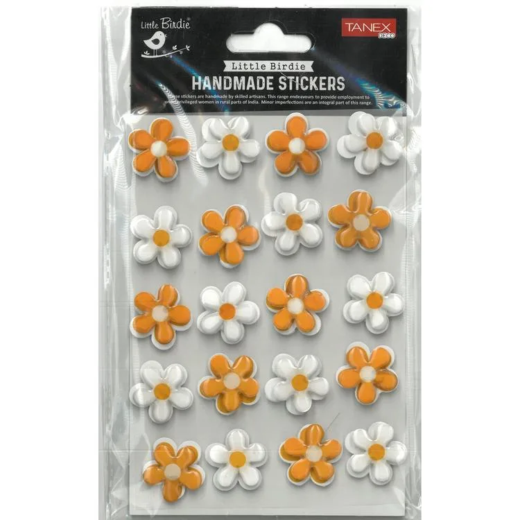 TANEX HANDMADE TNX-28013 DEKORATİF ETİKETLER - SİLİKON ÇİÇEKLER SERİSİ STICKER - TEKLİ