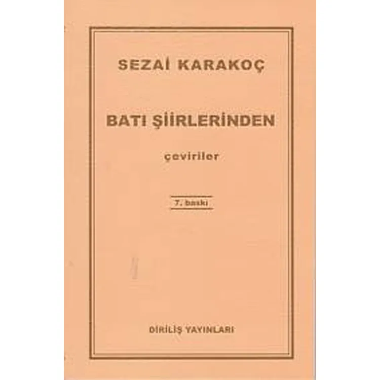 BATI ŞİİRLERİNDEN