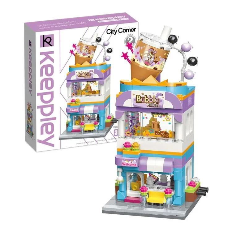 VAGONLIFE KEEPPLEY C0108 BUBBLE TEA KAFE 302 PARÇA BLOCK OYUNCAK +6
