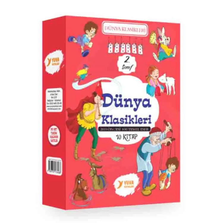 YUVA 2. SINIF DÜNYA KLASİKLERİ- 10 KİTAP TAKIM