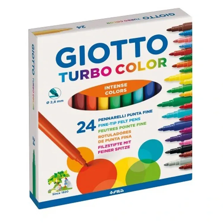 GIOTTO TURBO COLOR KEÇELİ KALEM 24 LÜ 417000