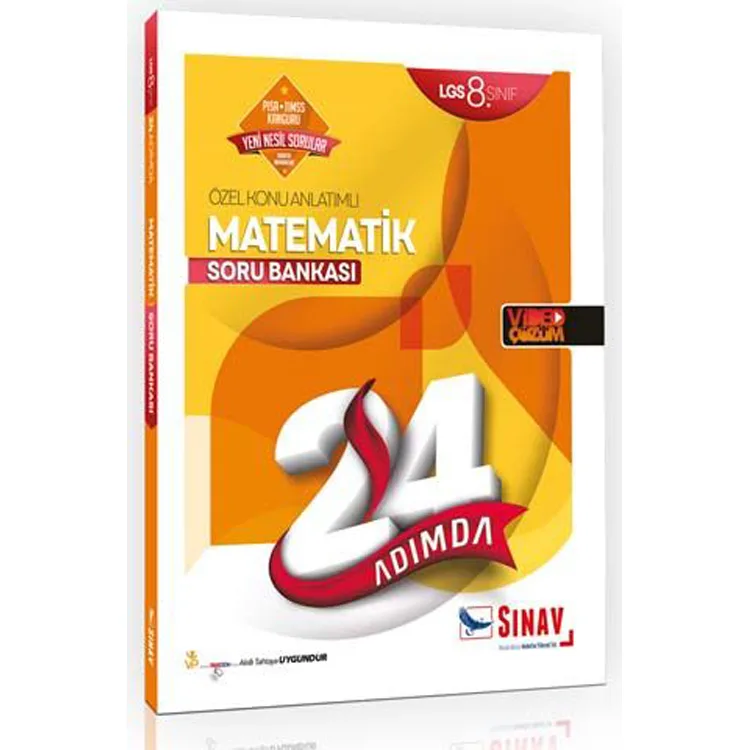 SINAV 8. SINIF LGS MATEMATİK 24 ADIMDA ÖZEL KONU ANLATIMLI SORU BANKASI
