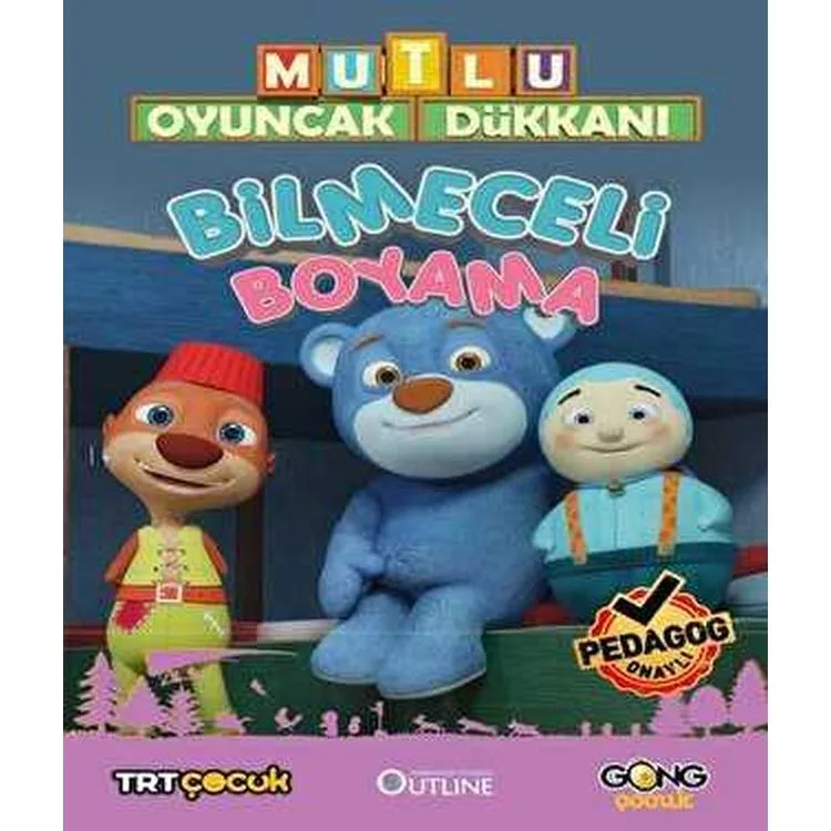 MUTLU OYUNCAK DÜKKANI BİLMECELİ BOYAMA KİTABI