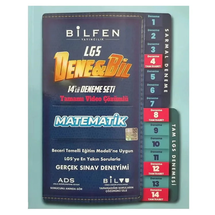 BİLFEN 8.SINIF LGS DENE&BİL MATEMATİK 14'LÜ DENEME SETİ