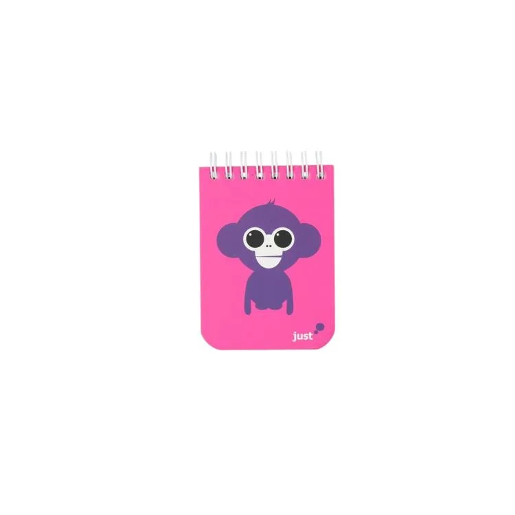 DEFFTER JUST SPRİRALLİ SERT KAPAK BLOKNOT A7 (7.5x10cm) ÇİZGİSİZ (DÜZ) DEFTER 80 YP.- MONKEY
