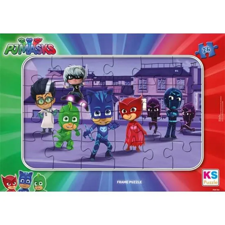 KS GAMES PJM 704 PJMASKS FRAME YAPBOZ/PUZZLE 24 PARÇA 3+