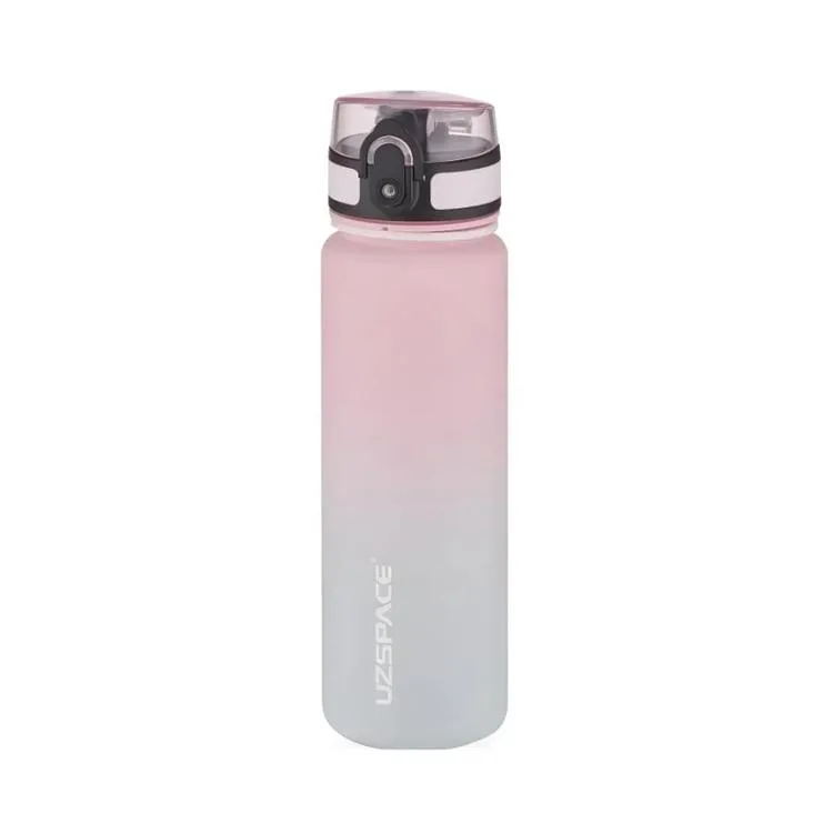 UZSPACE 3026-6 TRITAN SOFT TOUCH MATARA PİPETSİZ 500 ML GRADIENT RENK PINK-GREY