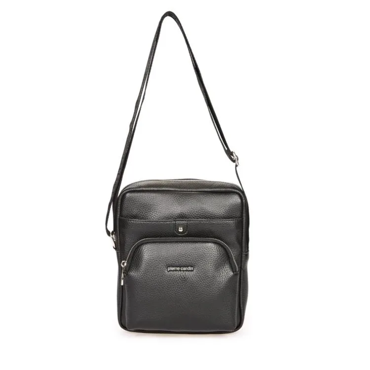 PIERRE CARDIN 01PC001431-S 3 BÖLMELİ ASKILI SUNİ DERİ PORTFÖY ÇANTA SİYAH