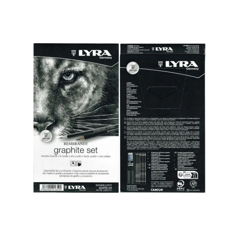 LYRA REMBRANDT GRAPHITE ESKİZ ÇİZİM SETİ METAL KUTU 11 PARÇA - L2051111