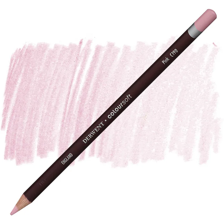 DERWENT COLOURSOFT - YUMUŞAK KURUBOYA KALEMİ- PINK C190