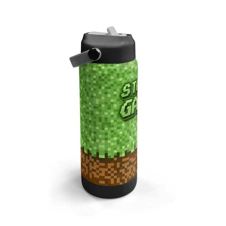 CORAL HIGH 38393 KIDS KRAFT DESENLİ KATLANIR AĞIZLI PİPETLİ ÇELİK TERMOS 650ML