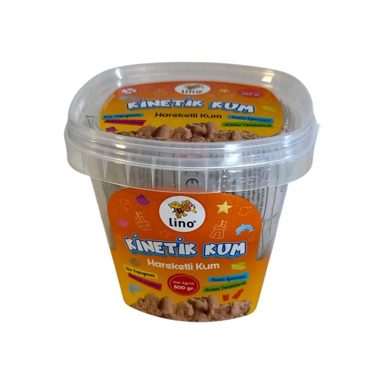 LİNO LN500 KİNETİK KUM RENK 500 GR KOVA DOĞAL RENK