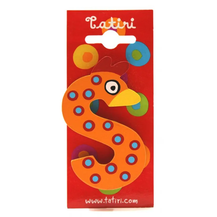 TATİRİ AHŞAP DEKORATİF HARF (S)