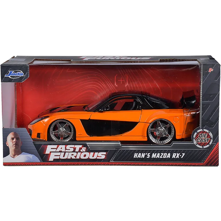 SİMBA JADA 3203058 FAST & FURIOUS 1:24 HAN'S MAZDA RX-7 R/T TEKLİ ARABA KUTULU