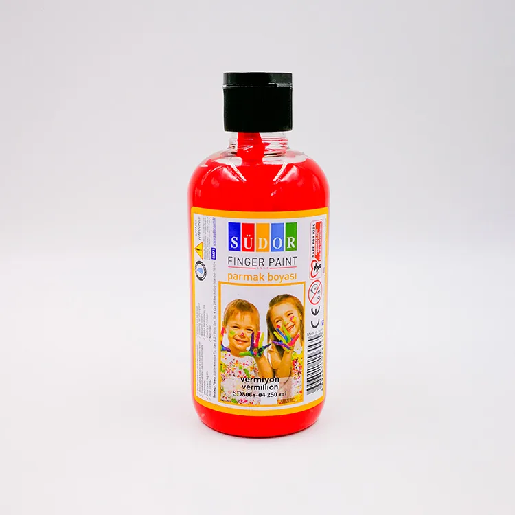 SÜDOR PARMAK BOYASI 250 ML VERMİYON - SD8008-04