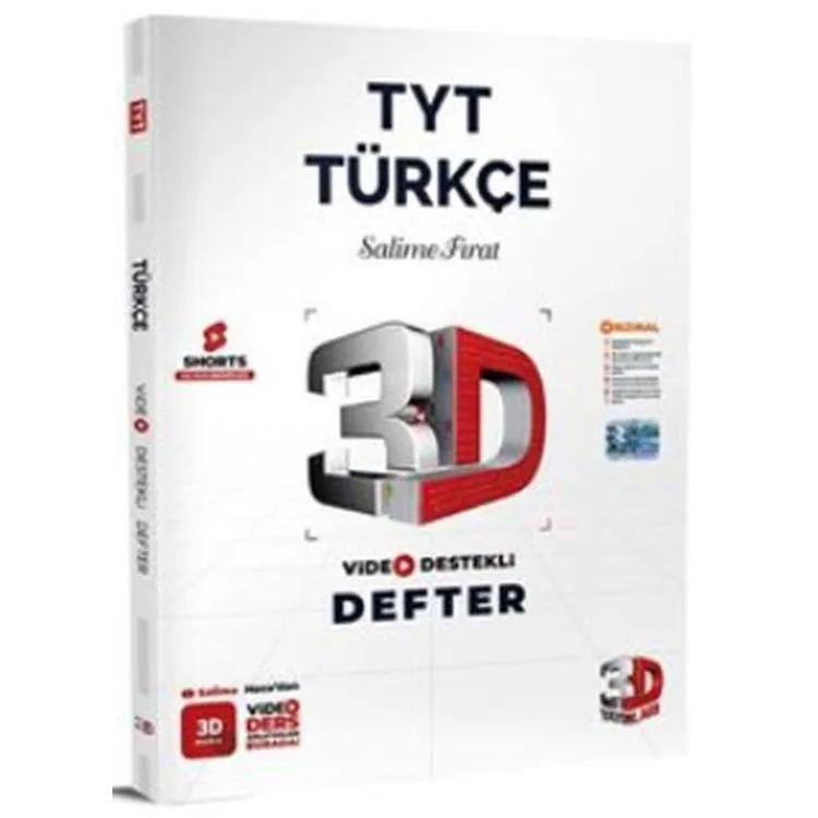 3D TYT TÜRKÇE VİDEO DESTEKLİ DEFTER