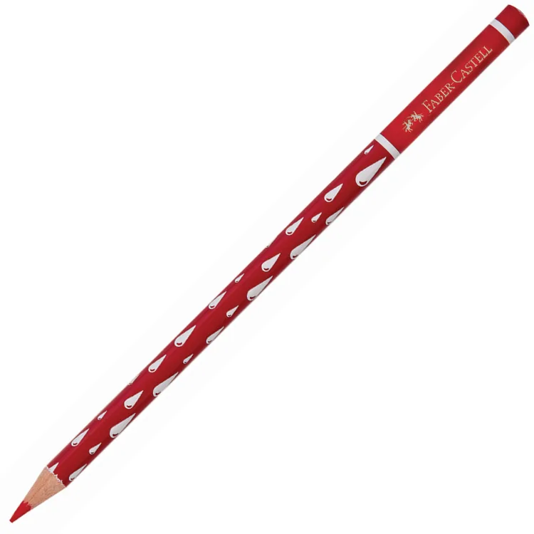 FABER CASTELL DAMLA DESENLİ BAŞLIK KALEMİ KIRMIZI KURŞUN KALEM - 1131451000