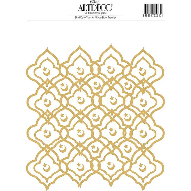 ARTDECO SİMLİ KOLAY TRANSFER 25X25CM DESEN NO:6