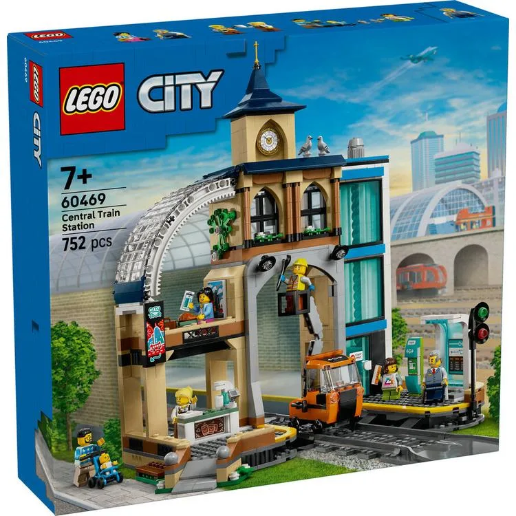 LEGO CITY 60469 CENTRAL TRAIN STATION 752 PARÇA 8+
