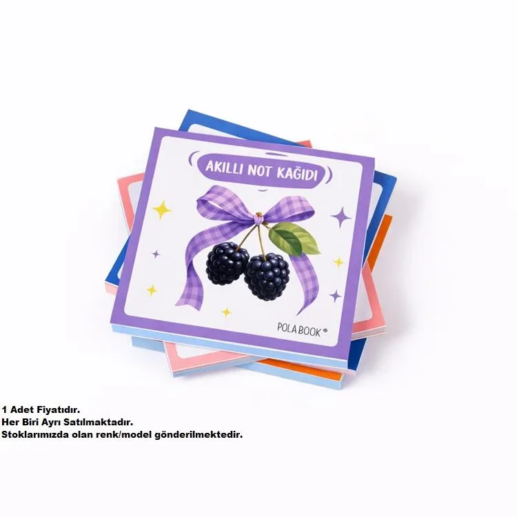 POLA BOOK HKP102 SMART POST-İT ELEKTROSTATİK SÖK-TAK 6.8x6.8cm 100 YP. AKILLI NOT KAĞIDI - TEKLİ