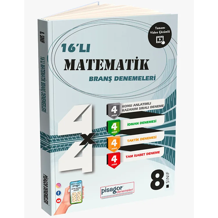 ZEKA KÜPÜ 8. SINIF PİSAGOR 16'LI MATEMATİK BRANŞ DENEMELERİ