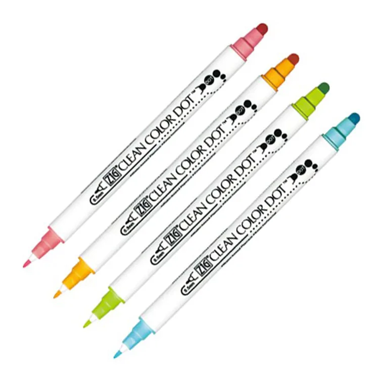 ZIG CLEAN COLOR ÇİFT UÇLU DOT KALEM TC-6100/4V 4'LÜ