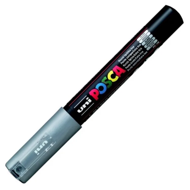 UNİ POSCA SU BAZLI POSTER MARKER 0.7 GÜMÜŞ PC-1M