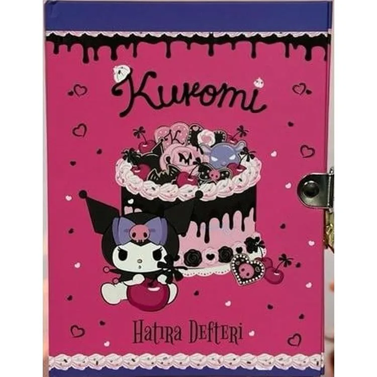 KUROMI 158 40 00 20X15 KİLİTLİ HATIRA DEFTERİ - TEKLİ