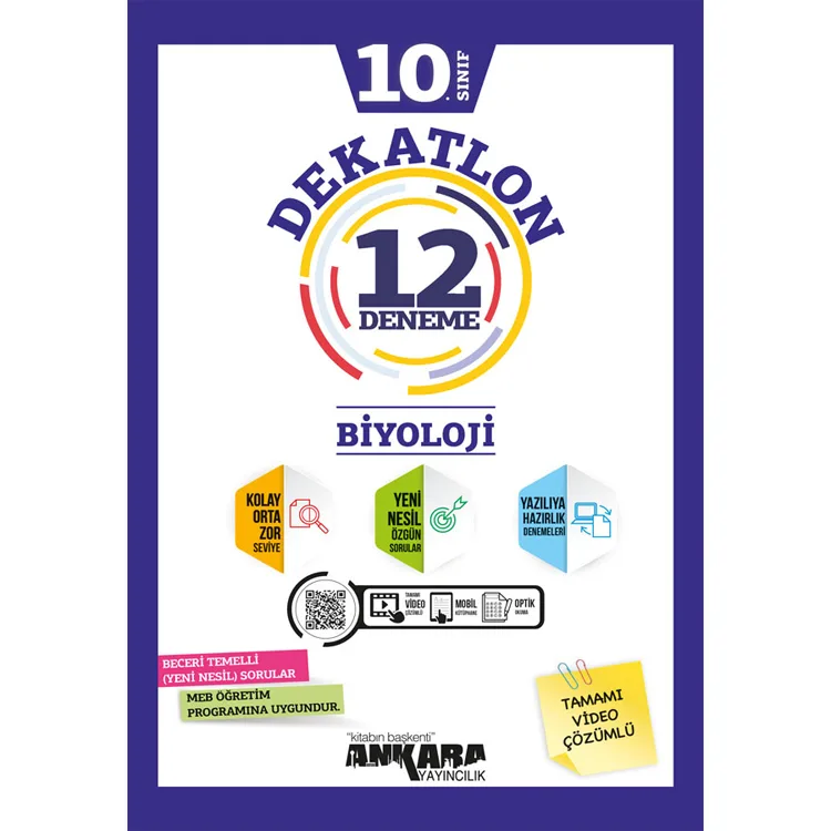 ANKARA 10.SINIF DEKATLON BİYOLOJİ 12 DENEME