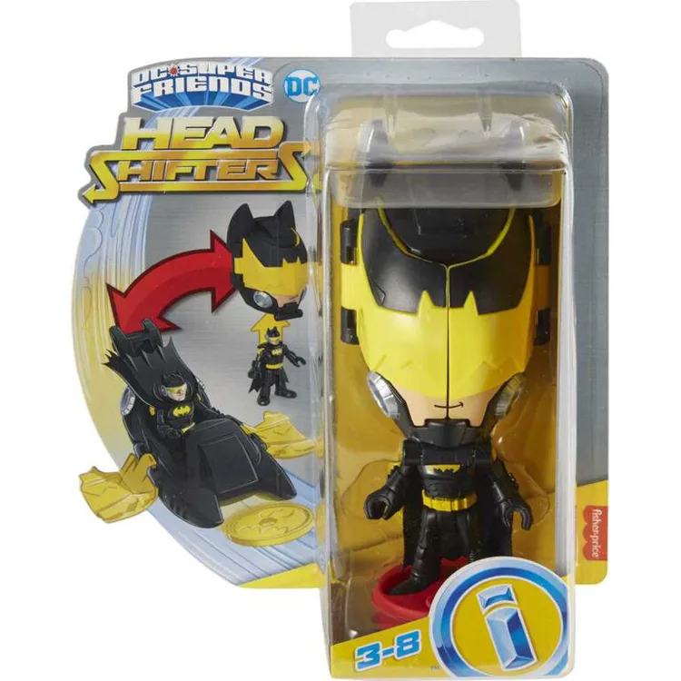 IMAGINEXT HGX78/HGX93 DC SUPER FRIENDS HEAD SHIFTERS SERİSİ BATMAN & BATWING