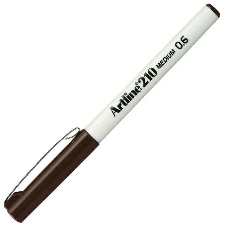 ARTLINE EK-210N KEÇE UÇLU YAZI KALEMİ 0.6mm KOYU KAHVERENGİ