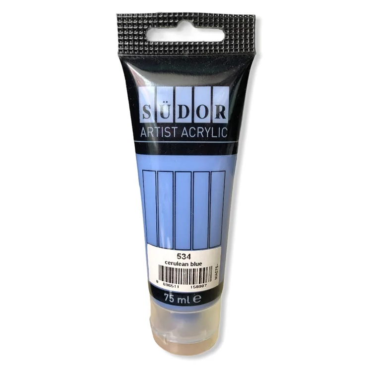 SÜDOR MA075-534 AKRİLİK BOYA 75 ML AÇIK MAVİ 534